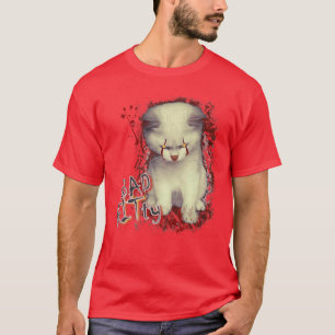 Bad KITTY Cat Halloween Horror Movie for Men Women T-Shirt