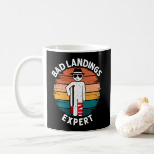 Bad Landing Expert Broken Leg Bone Injury Recovery Coffee Mug