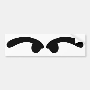 bad looking eyes bumper sticker