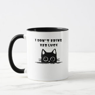 bad luck black cat mug