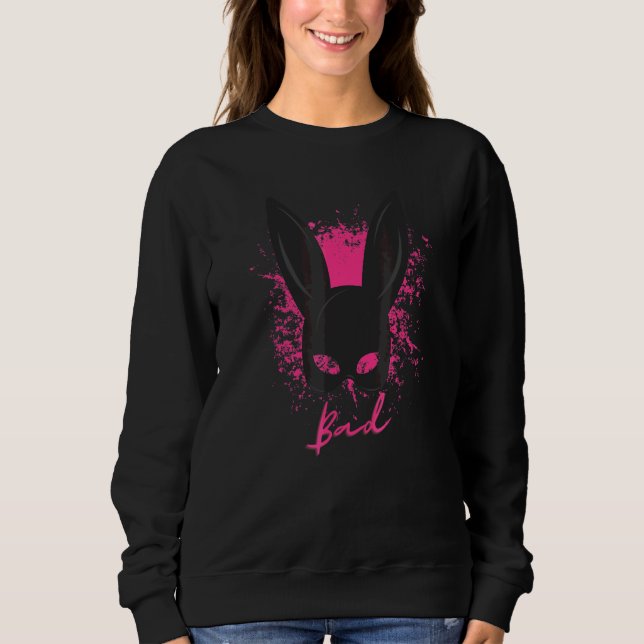 Bad Masquerade Rabbit Bunny Mask Streetwear Sweatshirt (Front)