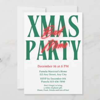 Bad Moms Xmas Party Invitation