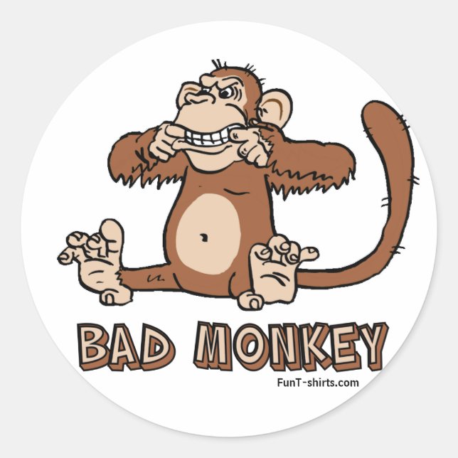Bad Monkey stickers (Front)