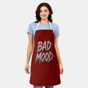 Bad Mood Death Metal Splatter Gothic Female Apron
