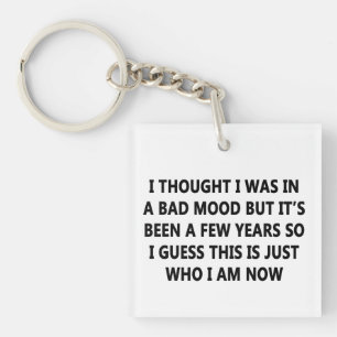 Bad Mood Key Ring