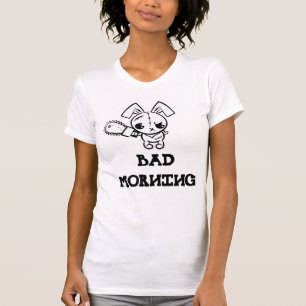 Bad Morning Grumpy Voodoo Bunny T-Shirt