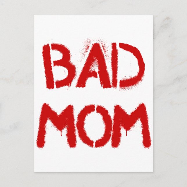 Bad Mum Postcard (Front)