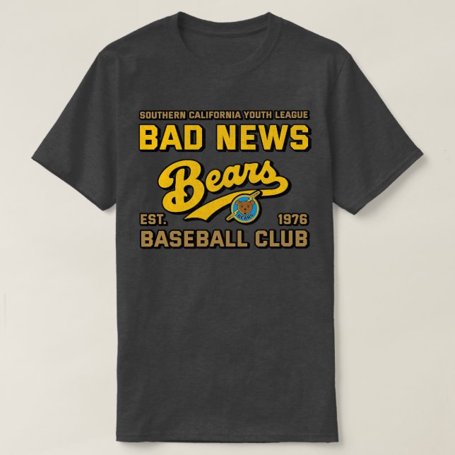 Bad News Bears Baseball Club T-Shirt (Design Front)