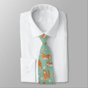 Bad Orange Tabby Cats Knocking Stuff Over Tie
