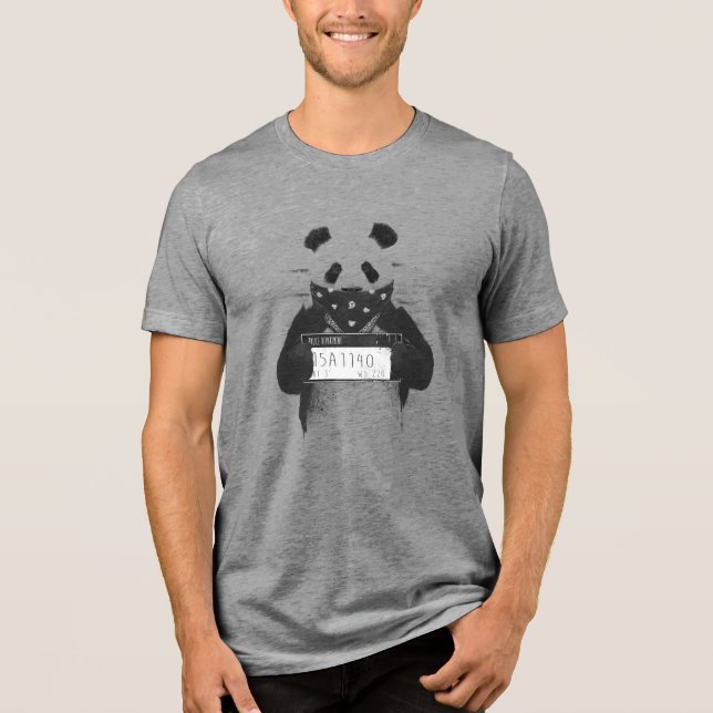Bad panda Tri-Blend shirt (Front)