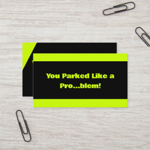 Bad Parking Business Card