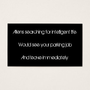 BAD PARKING Card