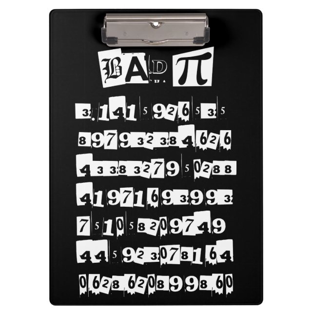 BAD PI - incorrect Clipboard (Front)
