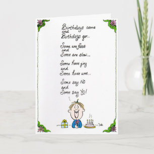 Bad Poetry Society - Happy Birthday! Card