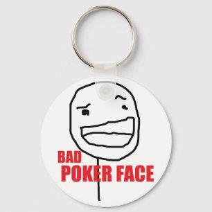 Bad Poker Face Key Ring