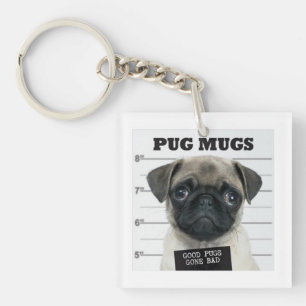 bad pug key ring