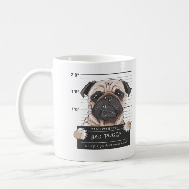 Bad Puggy Mug Shot (Left)