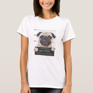 Bad Puggy Mug Shot T-Shirt