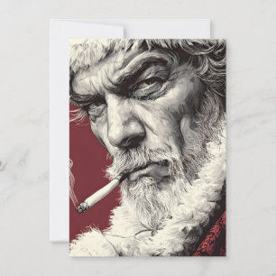 Bad Santa Christmas Cards Adult Humor