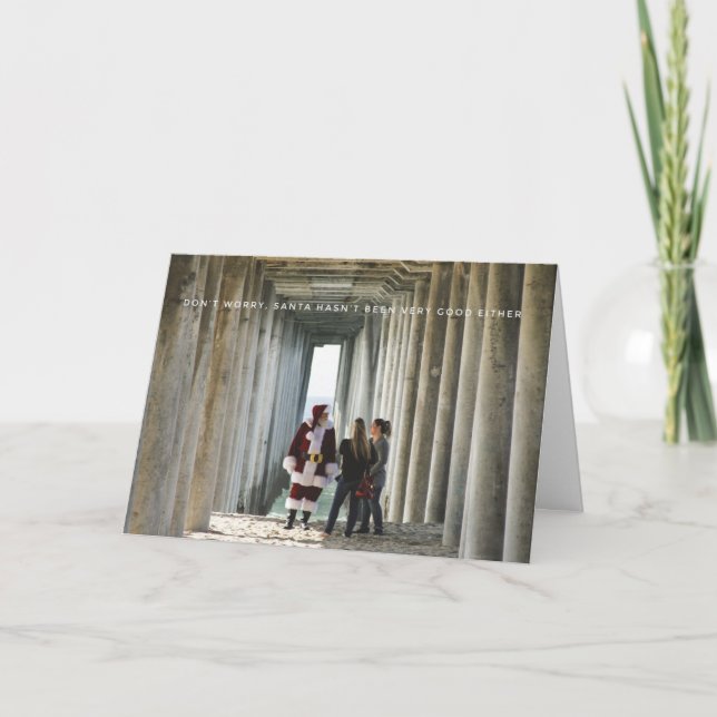 Bad Santa Holiday Card (Front)