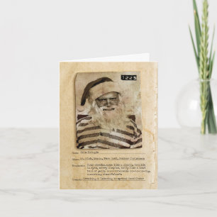 Bad Santa Joke Holiday Greeting Card