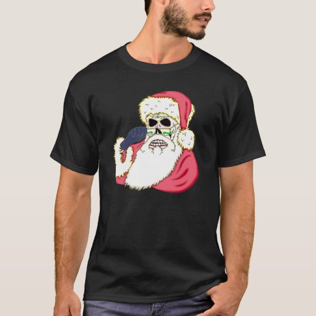 Bad Santa Skull T-Shirt (Front)
