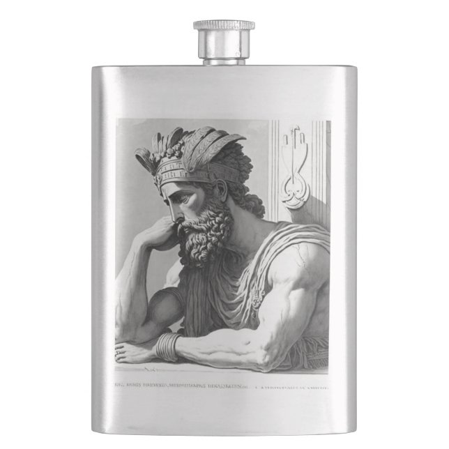 Bad Sign Hip Flask (Front)