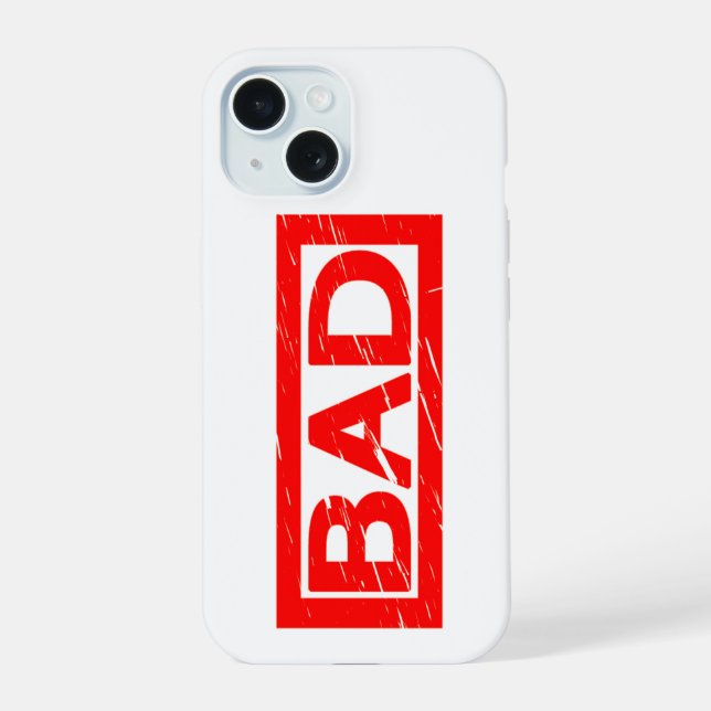 Bad Stamp iPhone 15 Case (Back)