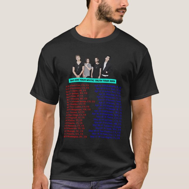 BAD SUNS TOUR 2019 T-Shirt (Front)