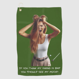 Bad Swing Mood - Women's Golf Towel