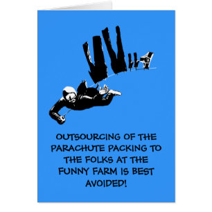 Bad taste but funny skydiving