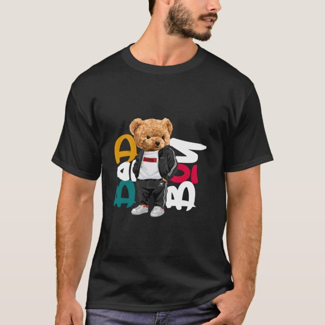 Bad Teddy Bear Style Fun T-Shirt (Front)