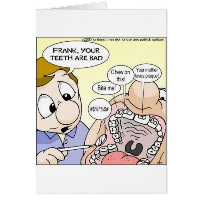 "Bad Teeth" Funny Dentistry Gifts Tees Collectable (Front)