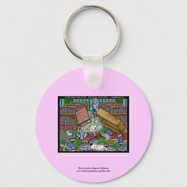 Bad Things Happen 2 Good People Funny Keychain (Front)
