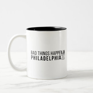 Bad Things Happen in Philadelphia: Liberty Bell Two-Tone Coffee Mug