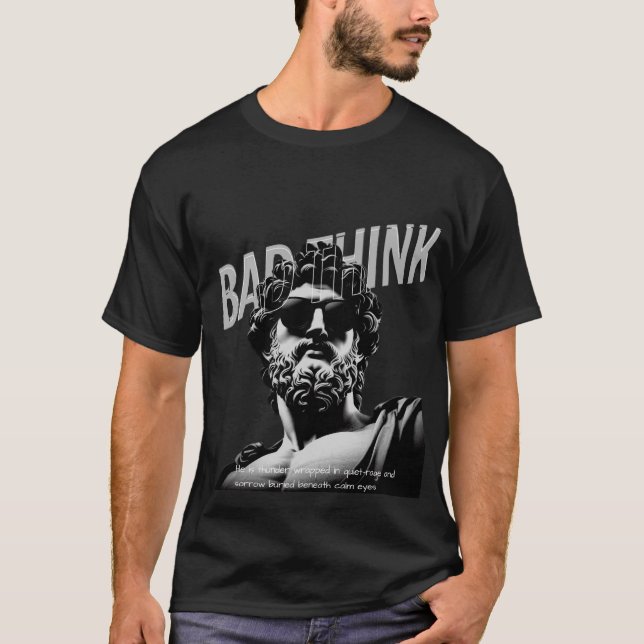 Bad Thinks dark art style T-Shirt (Front)