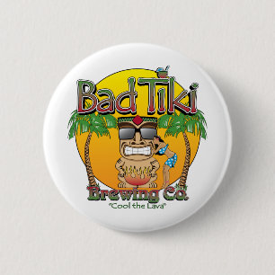 Bad Tiki Brewing Company 6 Cm Round Badge
