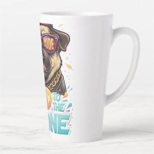 Bad to the Bone Pug — Rude Dude Streetwear Design Latte Mug