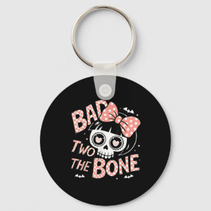 Bad Two The Bone 2 Years Old Birthday 2nd Toddler Key Ring