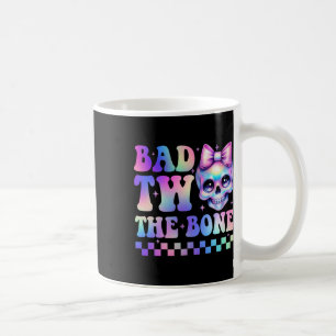 Bad Two The Bone 2nd Birthday Kid Girl Tie Dye Bir Coffee Mug