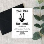 Bad Two The Bone Skeleton 2nd Birthday Party Invitation<br><div class="desc">This is a Bad Two The Bone Skeleton 2nd Birthday Party Invitation!</div>