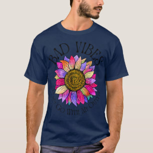 Bad Vibes Don't Go With My Outfit Retro Leopard Su T-Shirt