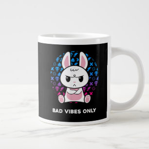Bad Vibes Only Large Coffee Mug