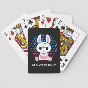 Bad Vibes Only Playing Cards