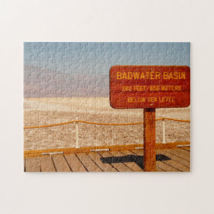 Bad Water Basin Nevada. Jigsaw Puzzle