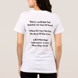 Bad Wedding T-Shirt Tri-Blend Shirt