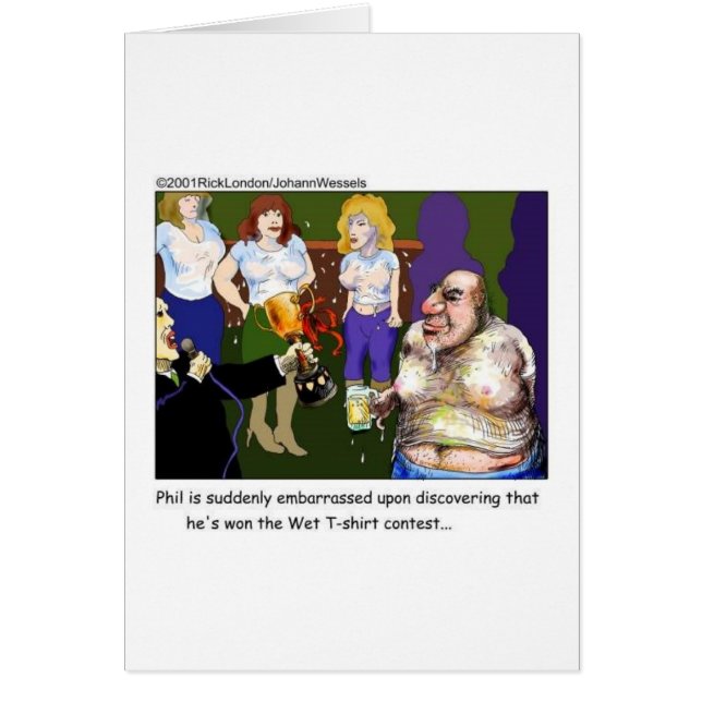 Bad Wet Tee Contest Funny Cartoon Gifts & Tees (Front)