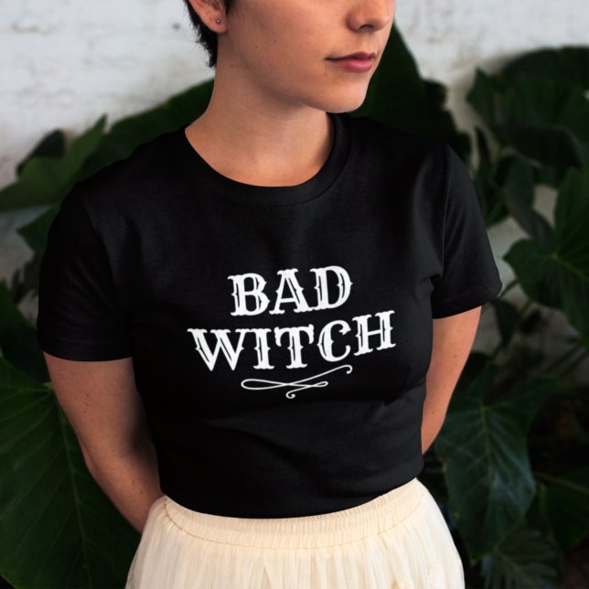 Bad Witch Black Custom Halloween Women's T-Shirt (Creator Uploaded)