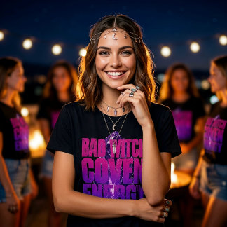 Bad Witch Coven Energy Bride Crew Bachelorette T-Shirt
