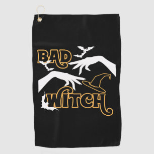 Bad Witch Funny Halloween Costume For Women Golf Towel